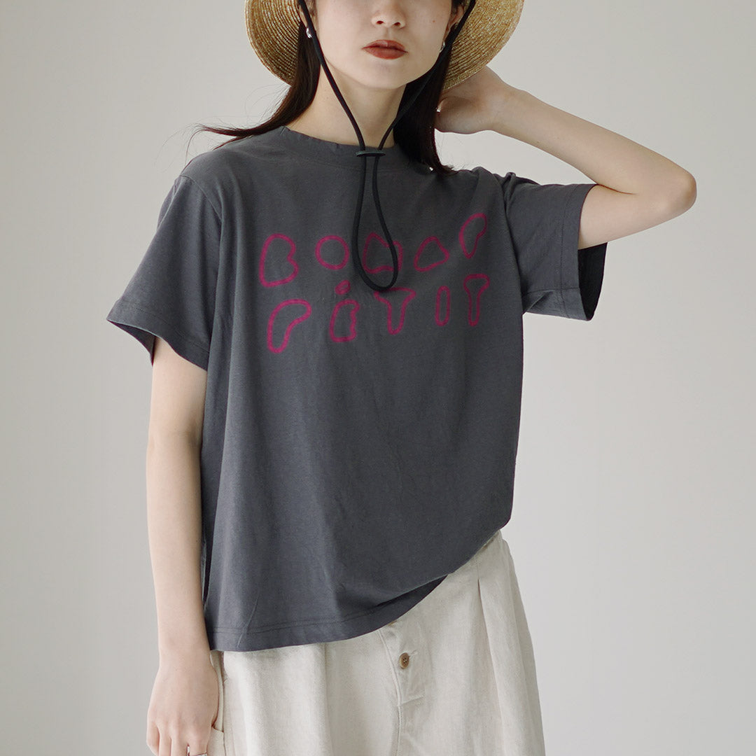 TUMUGU（ツムグ） ラフィ天竺 プリントTシャツ / レディース