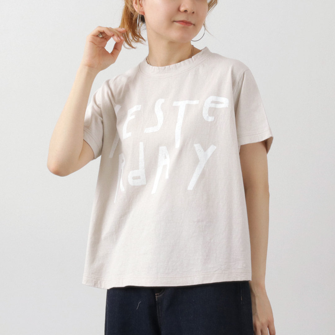 TUMUGU（ツムグ） ラフィ天竺 プリントTシャツ / レディース 半袖  綿100％ コットン 日本製