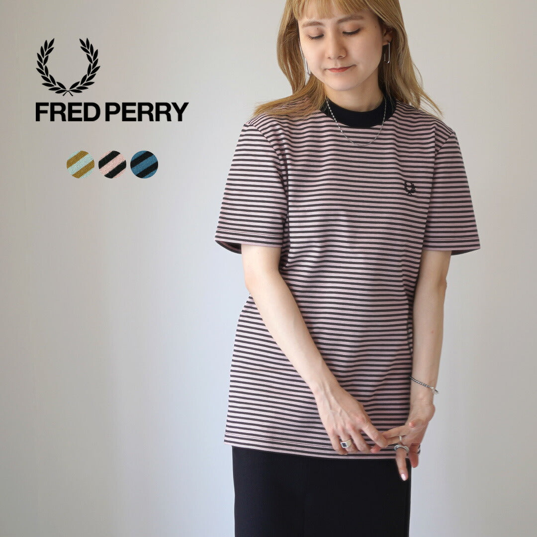 FRED PERRY（フレッドペリー） M6581 ファインストライプ ヘビーウェイト TEE