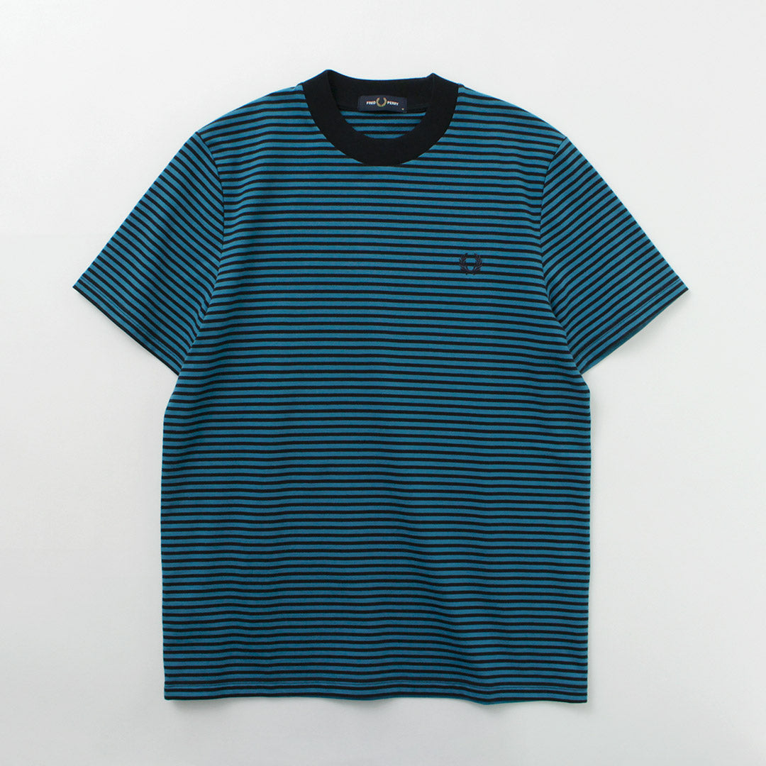 FRED PERRY（フレッドペリー） M6581 ファインストライプ ヘビーウェイト TEE