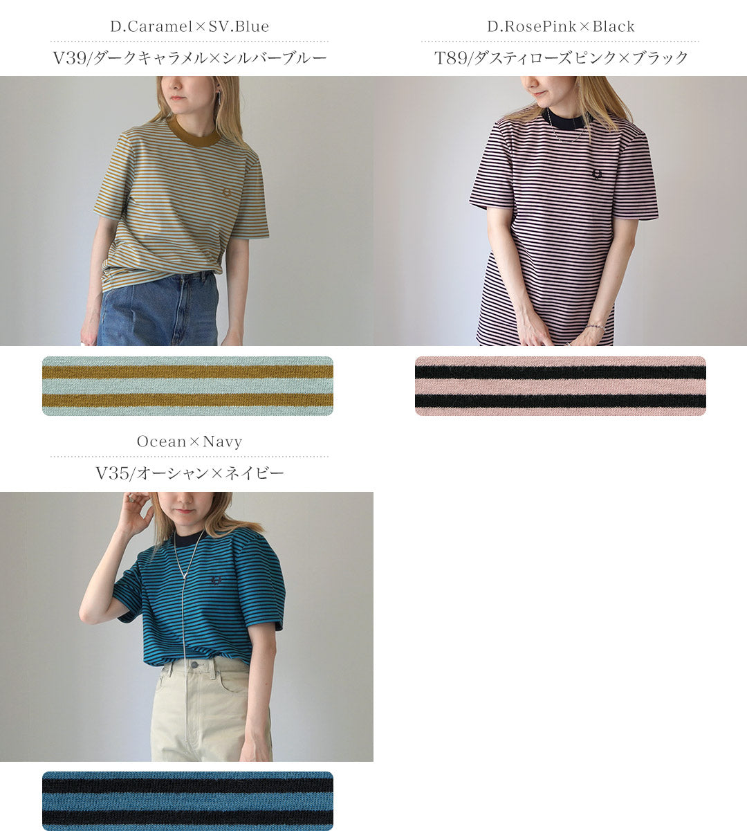 FRED PERRY（フレッドペリー） M6581 ファインストライプ ヘビーウェイト TEE