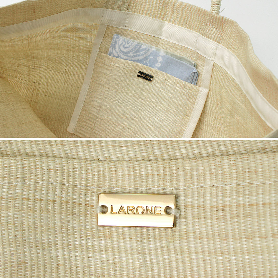 LARONE（ラロネ） ビッグ トートバッグ / レディース 鞄 大きめ 大容量 無地 天然素材 草木 Big Tote