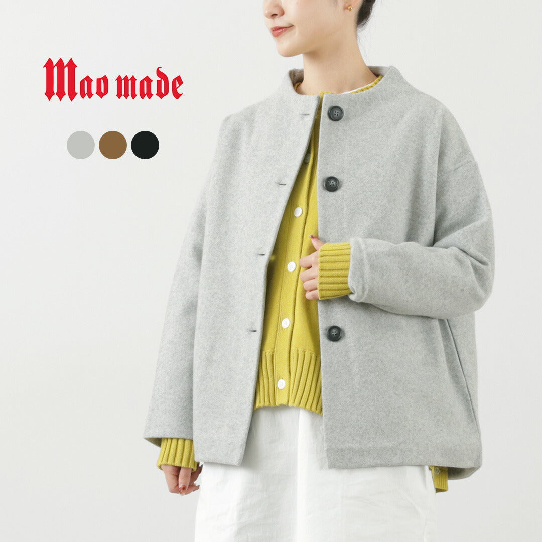 【30％OFF】MAO MADE（マオメイド） 圧縮インレージャージー モックネック ジャケット