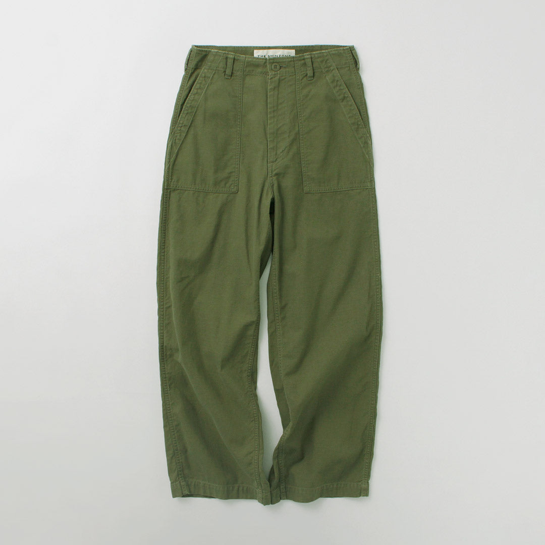 SHINZONE（シンゾーン） ウォッシュド ベイカーパンツ / レディース ボトムス ベイカー ワークパンツ 綿100 日本製 WASHED BAKER PANTS 24MMSPA03