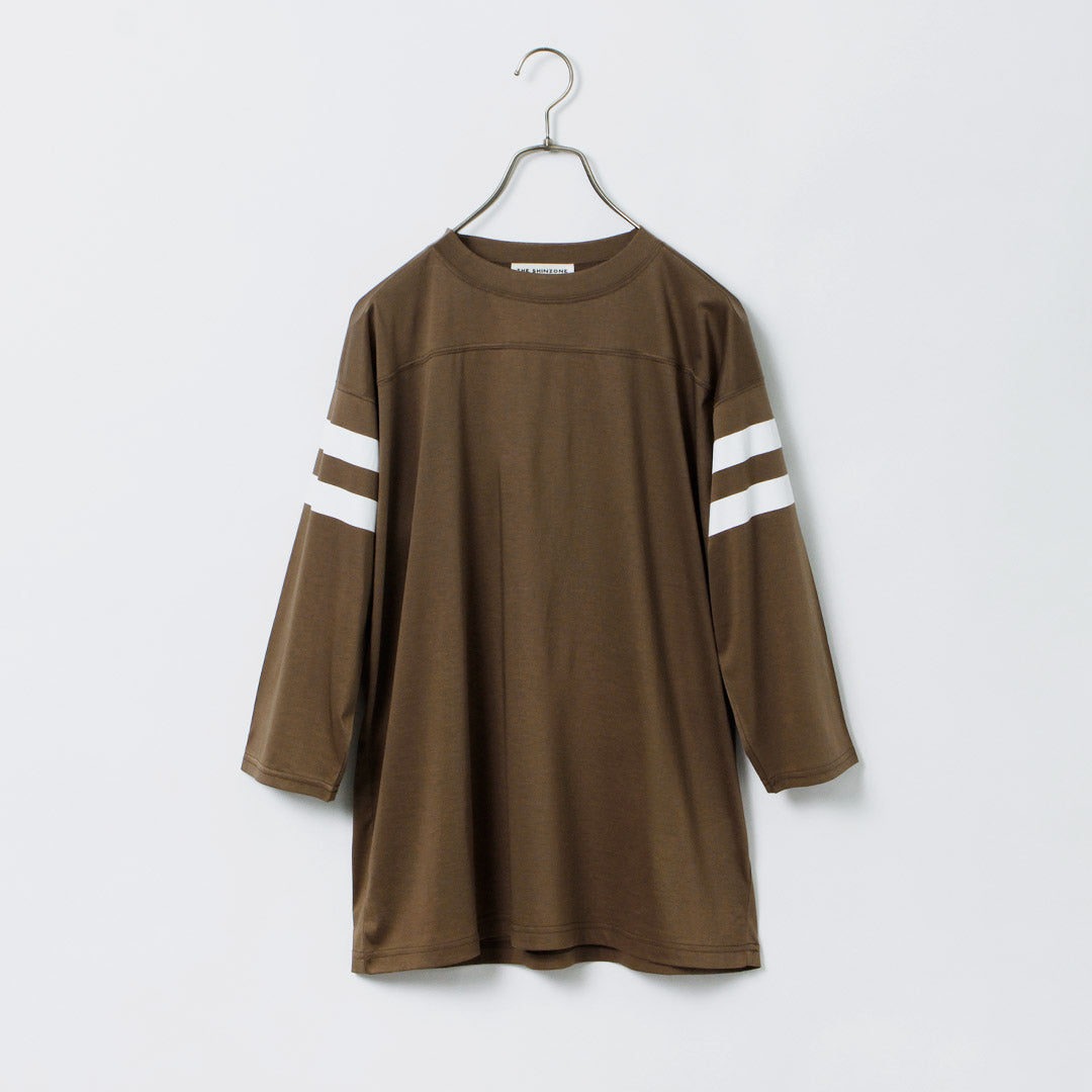 SHINZONE（シンゾーン） シアー フットボール TEE / レディース Tシャツ カットソー 7分袖 日本製 綿100 コットン 24MMSCU08 SHEER FOOTBALL TEE