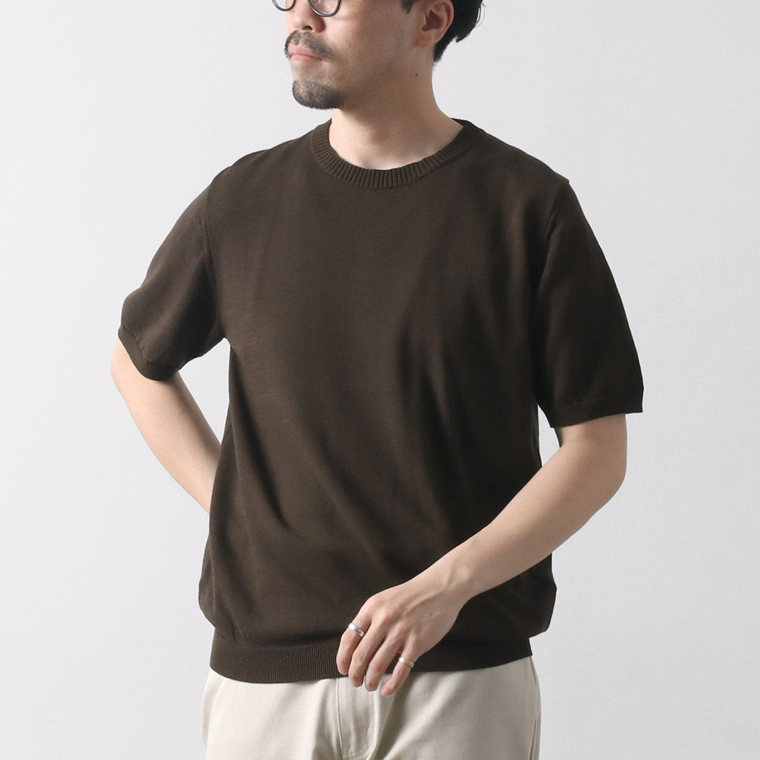 MOONCASTLE クルーネックサマーニット（L ・チャコール） 楽天市場】【10％OFFクーポン対象】MOONCASTLE（ムーン