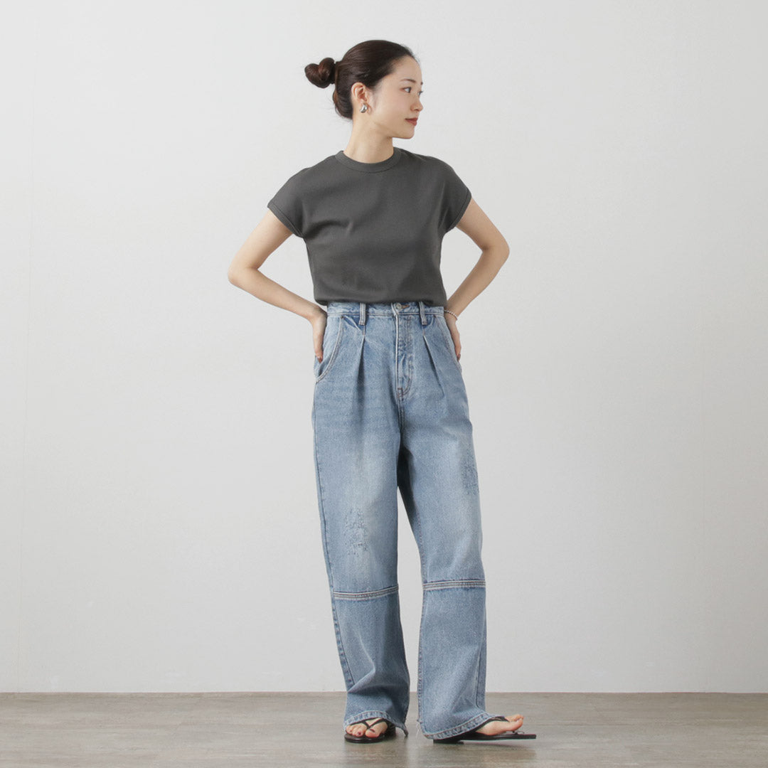 【20％OFF】YENN（イェン） ショートスリーブ リブ Tシャツ 2024年モデル