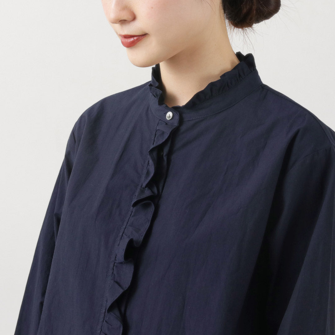 【20％OFF】MIDIUMI（ミディウミ） フリルショートシャツ 2024年モデル【セール】