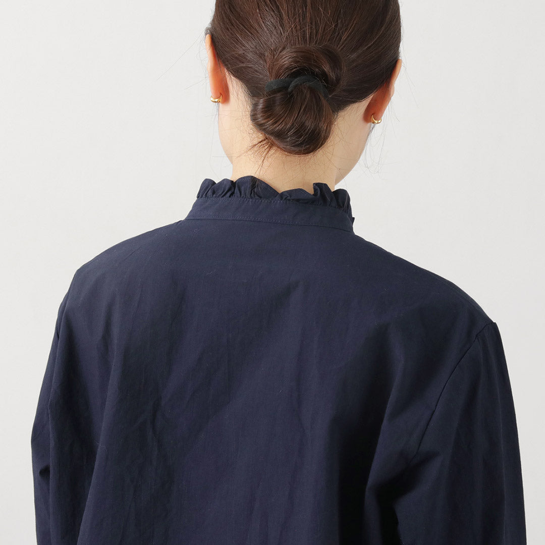 【20％OFF】MIDIUMI（ミディウミ） フリルショートシャツ 2024年モデル【セール】