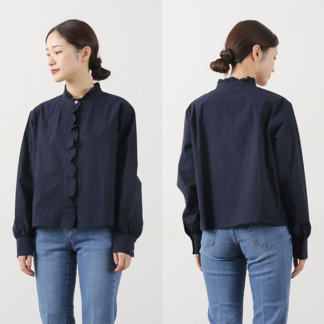 【20％OFF】MIDIUMI（ミディウミ） フリルショートシャツ 2024年モデル【セール】