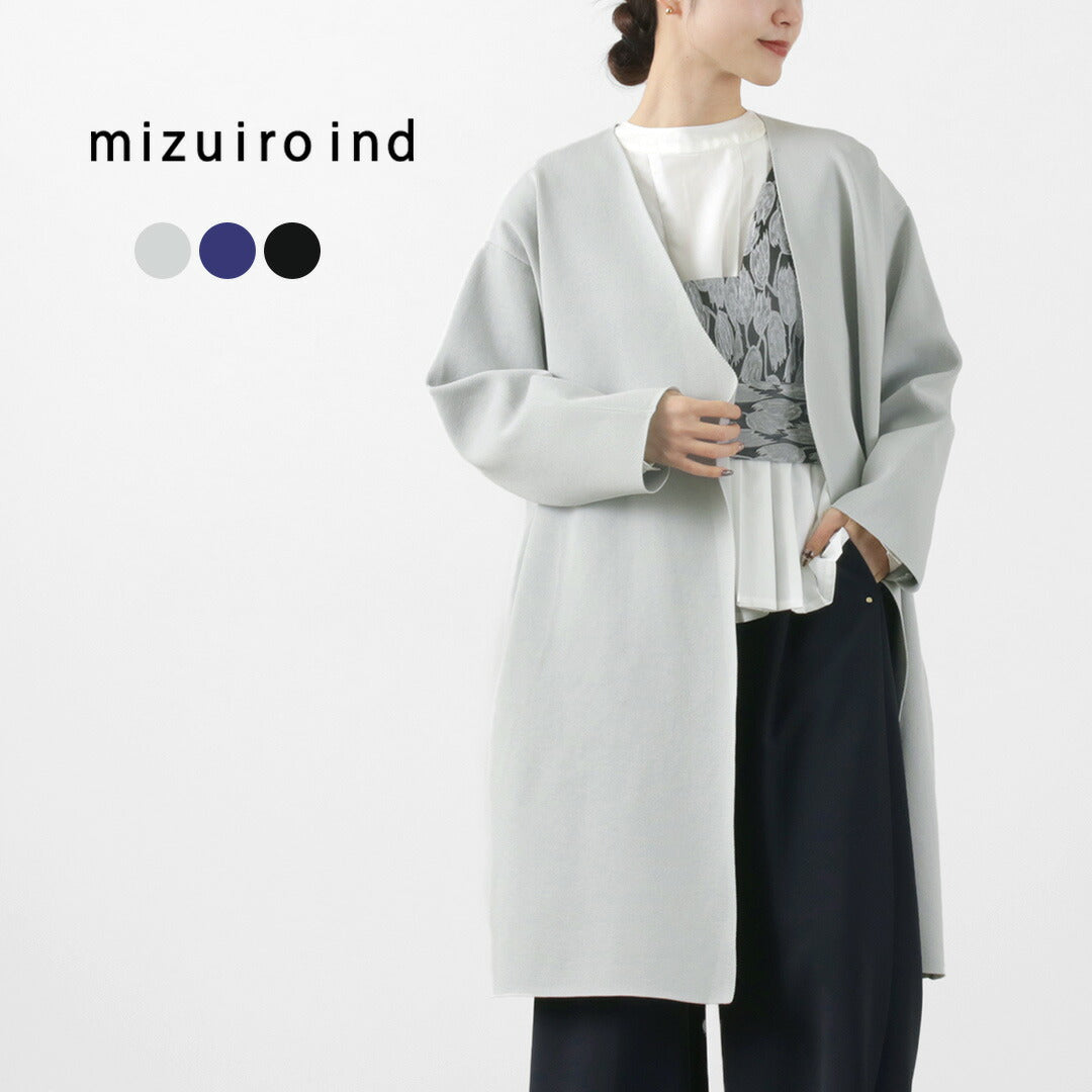 mizuiro ind（ミズイロインド） Vネック ニットジャケット