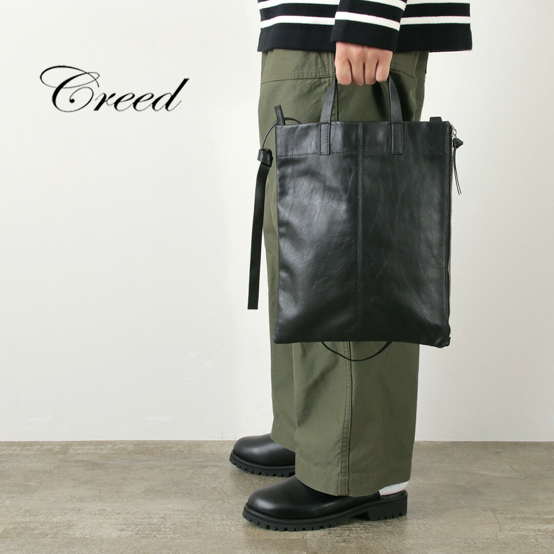 CREED（クリード） 2Way トート / メンズ レディース ユニセックス バッグ 鞄 ショルダー レザーバッグ 牛革