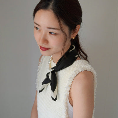 ETRE TOKYO（エトレトウキョウ） ETRシルクスカーフ / レディース 正方形 絹 春 夏 シンプル 日本製