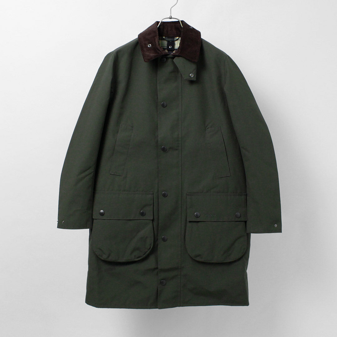 BARBOUR（バブアー） クラシック ボーダー シャワープルーフ ジャケット / アウター 2レイヤーコート ロング 防風 タータンチェック メンズ  ノンオイル CLASSIC BORDER SHOWERPROOF JACKET｜ROCOCO ONLINE STORE