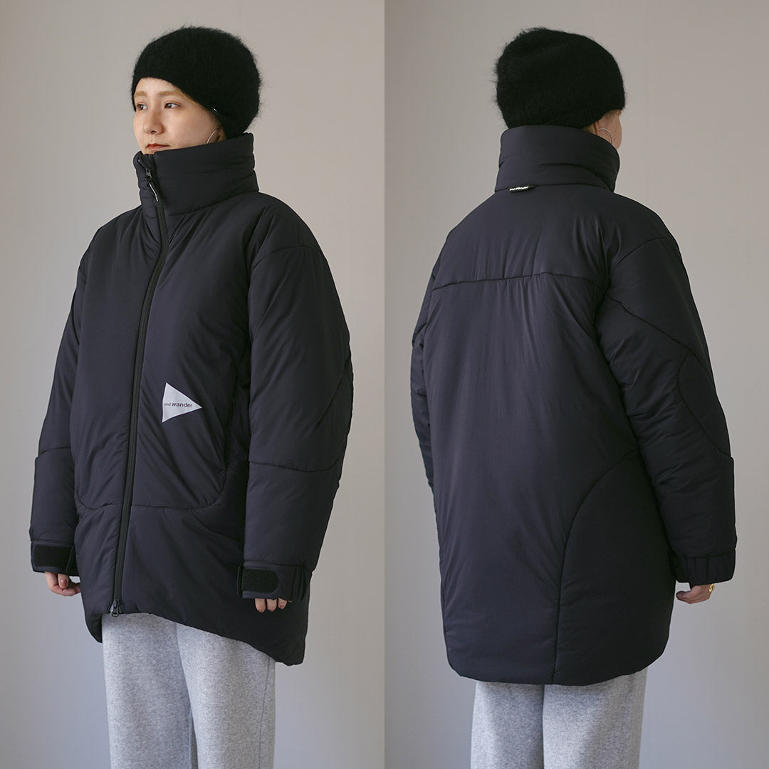 AND WANDER（アンドワンダー） トップ フリース コート (W) / レディース 冬 防寒 撥水 人工羽毛 アウター アウトドア top fleece coat