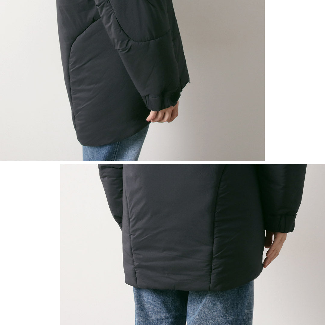 AND WANDER（アンドワンダー） トップ フリース コート / メンズ 冬 防寒 撥水 人工羽毛 アウター アウトドア top fleece coat