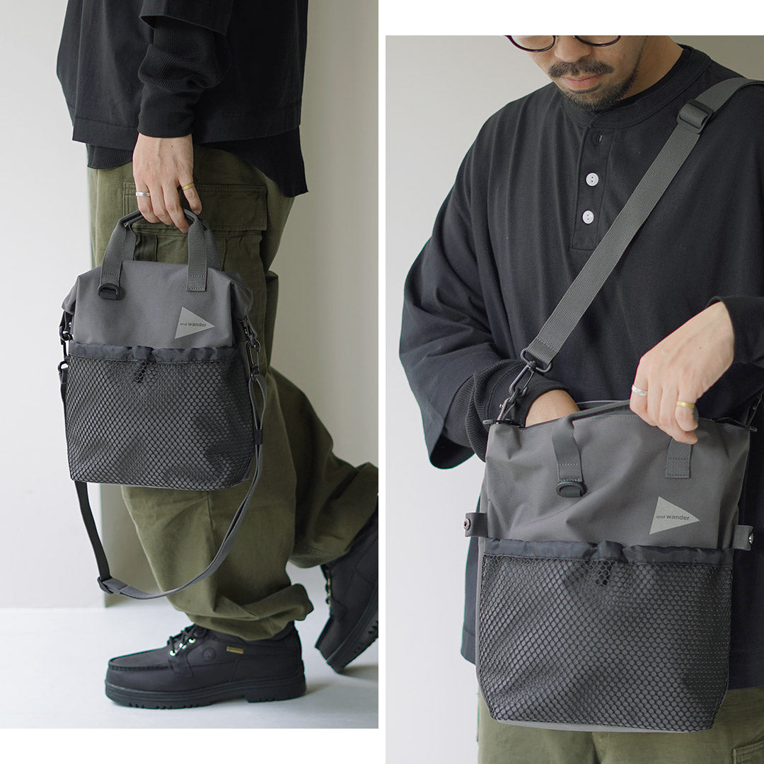 AND WANDER（アンドワンダー） PE/CO 2way バッグ / ショルダー ハンドバッグ 鞄 防水 2WAY A4 レジャー アウトドア PE/CO 2way bag