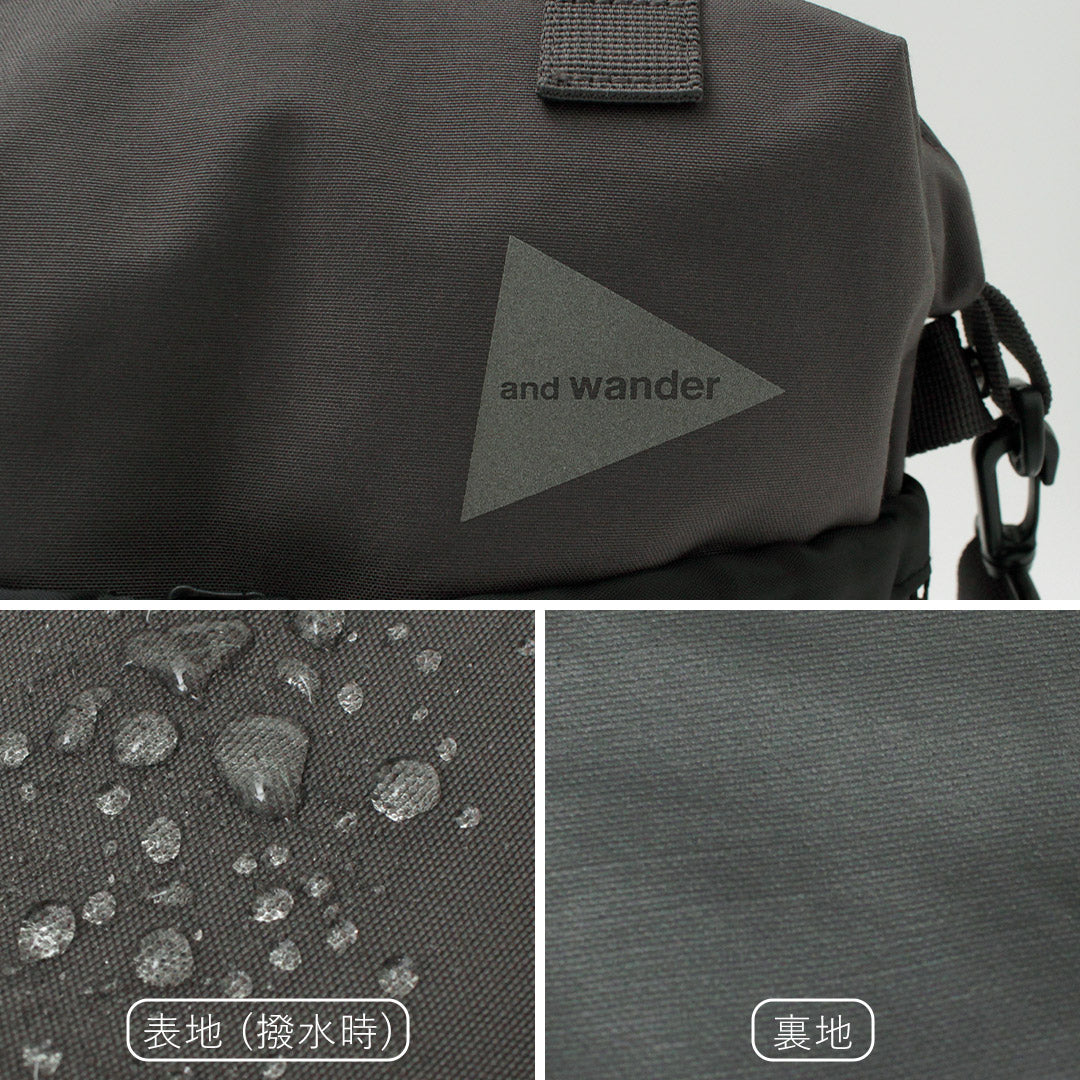 AND WANDER（アンドワンダー） PE/CO 2way バッグ / ショルダー ハンドバッグ 鞄 防水 2WAY A4 レジャー アウトドア PE/CO 2way bag