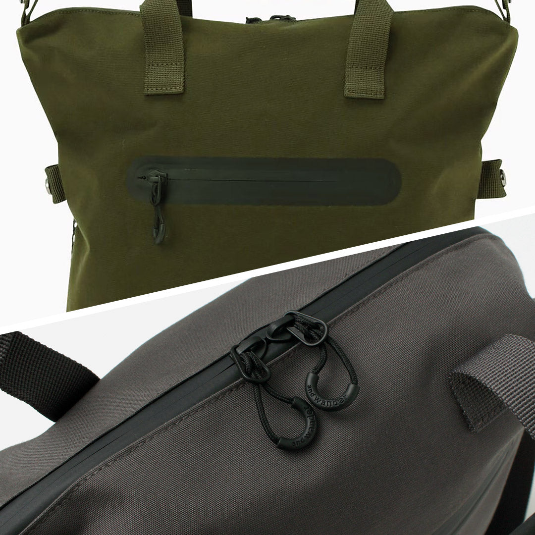 AND WANDER（アンドワンダー） PE/CO 2way バッグ / ショルダー ハンドバッグ 鞄 防水 2WAY A4 レジャー アウトドア PE/CO 2way bag