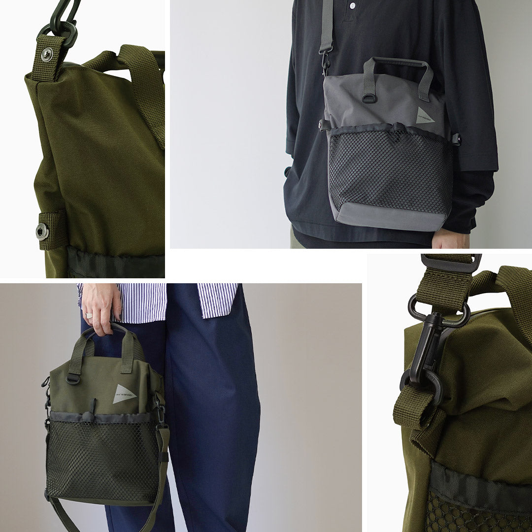 AND WANDER（アンドワンダー） PE/CO 2way バッグ / ショルダー ハンドバッグ 鞄 防水 2WAY A4 レジャー アウトドア PE/CO 2way bag