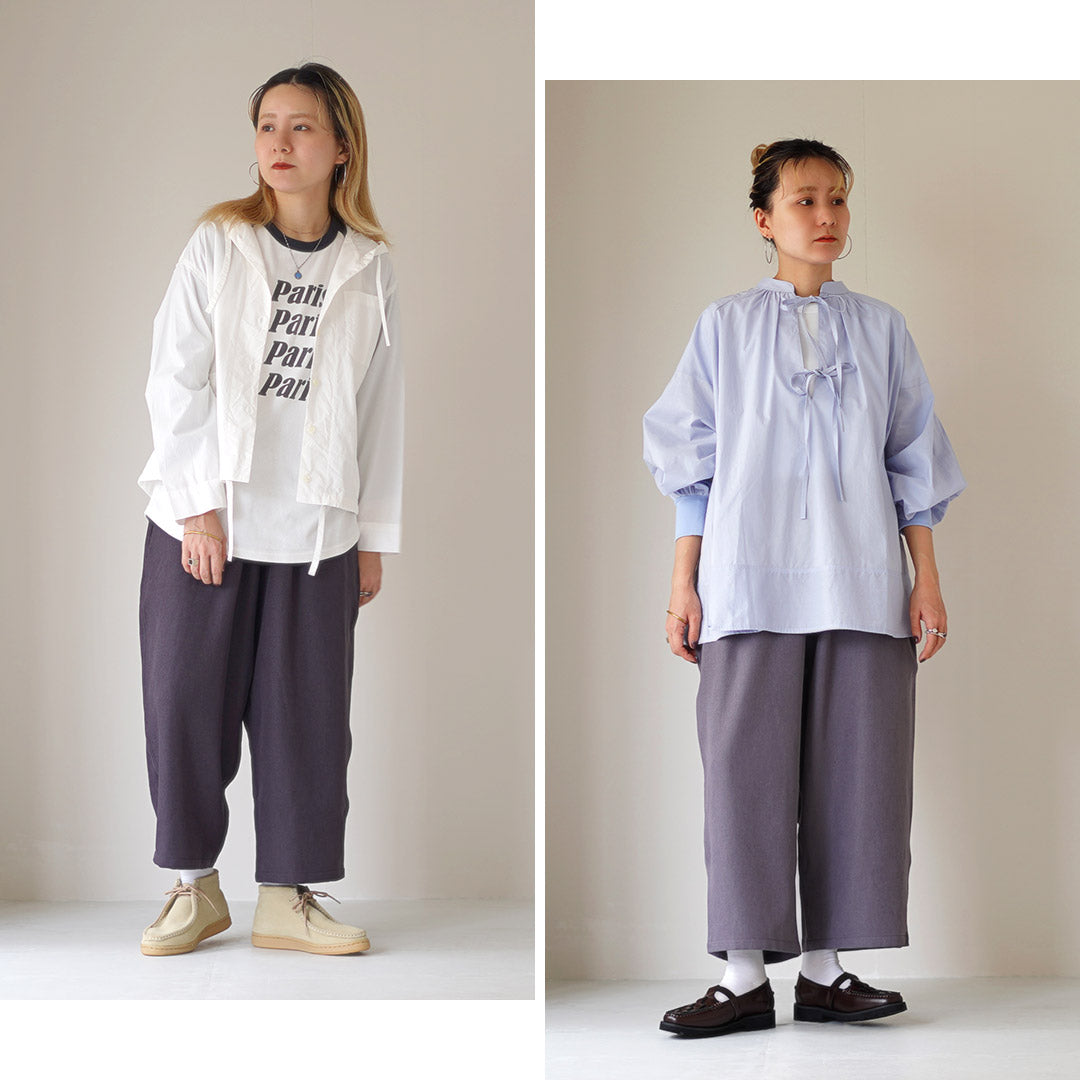 Gramicci（グラミチ） ウールライク バルーン パンツ / レディース ワイドパンツ クロップド丈 日本限定 Wool Like Baloon Pants