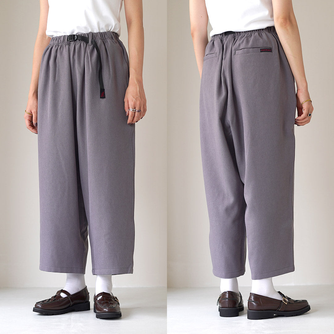 Gramicci（グラミチ） ウールライク バルーン パンツ / レディース ワイドパンツ クロップド丈 日本限定 Wool Like Baloon Pants