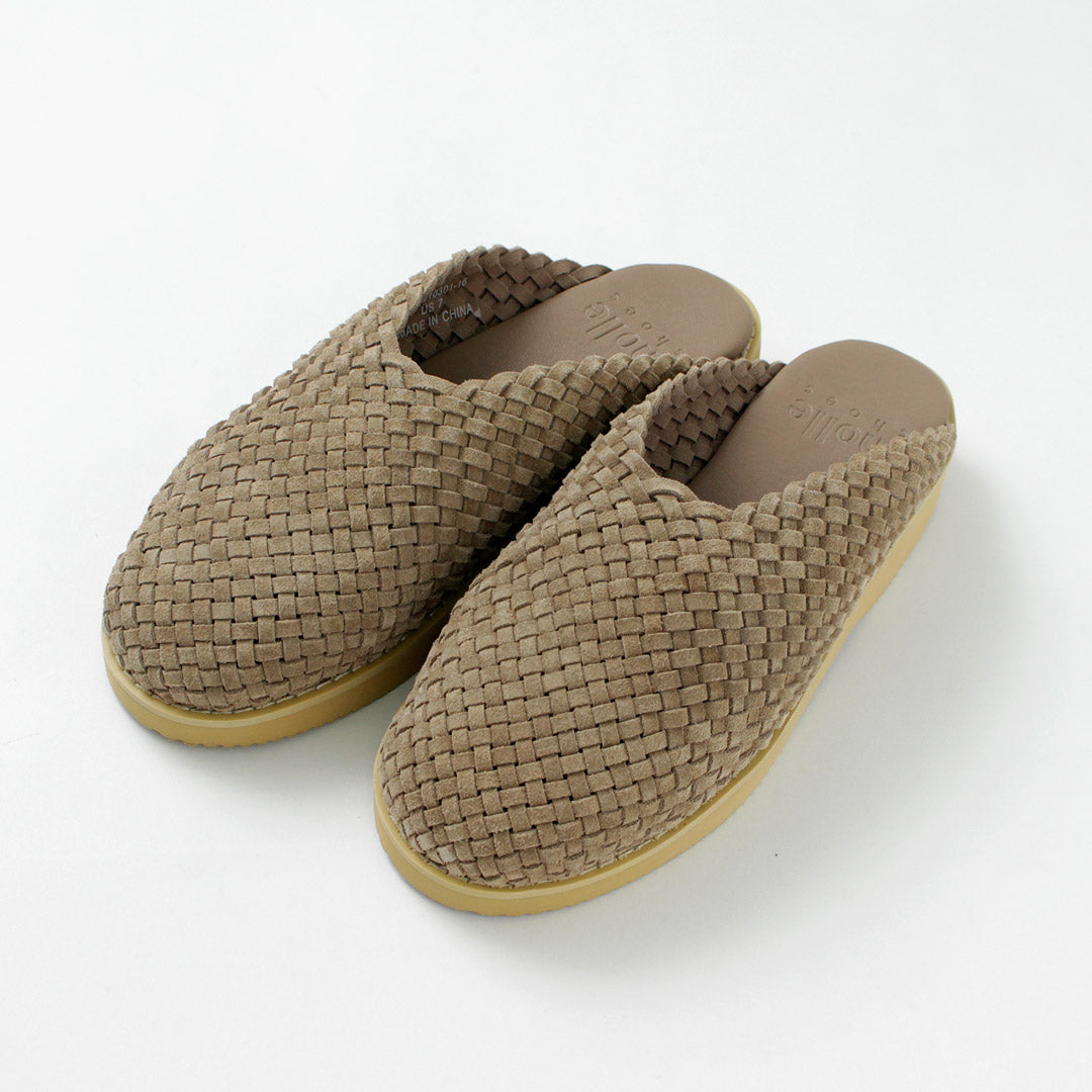 MOLLE SHOES（モールシューズ） ウーブン レザークロッグ