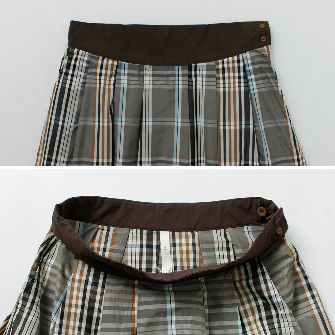 KELEN（ケレン） FELINA チェック Aライン スカート