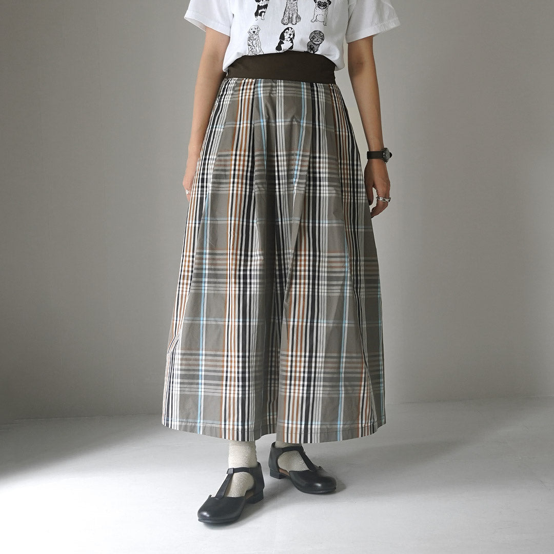 KELEN（ケレン） FELINA チェック Aライン スカート / フレア ロング 柄 ボトムス レディース CHECK A LINE SKIRT