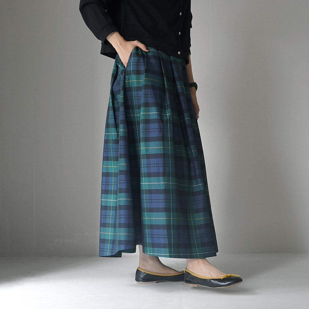 KELEN（ケレン） FELINA チェック Aライン スカート / フレア ロング 柄 ボトムス レディース CHECK A LINE SKIRT