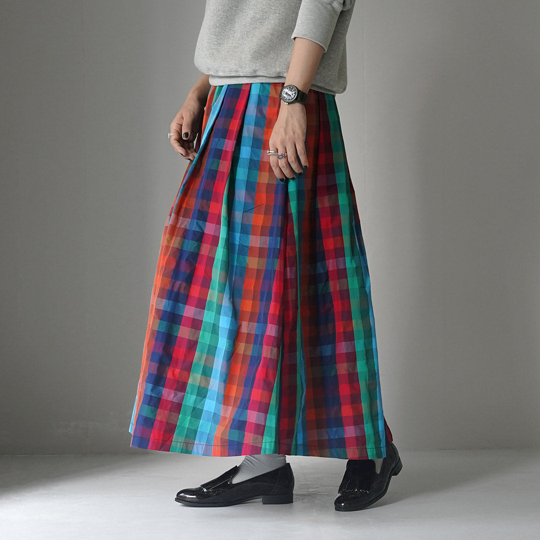 KELEN（ケレン） FELINA チェック Aライン スカート / フレア ロング 柄 ボトムス レディース CHECK A LINE SKIRT