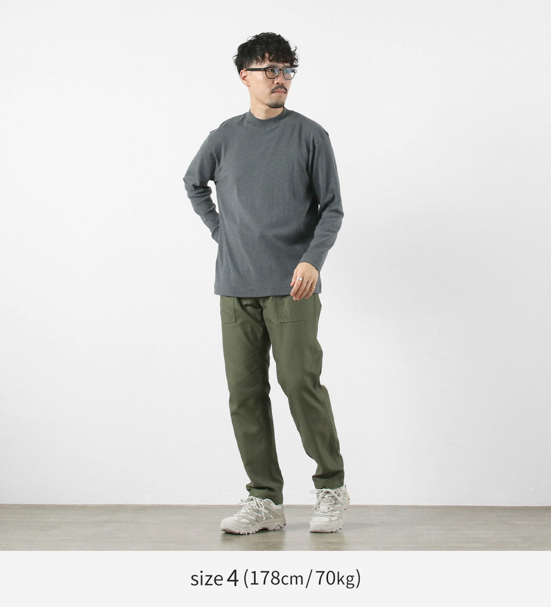 GICIPI(ジチピ） デルフィーノ クルーネック ベーシックフィット ロングスリーブ カットソー