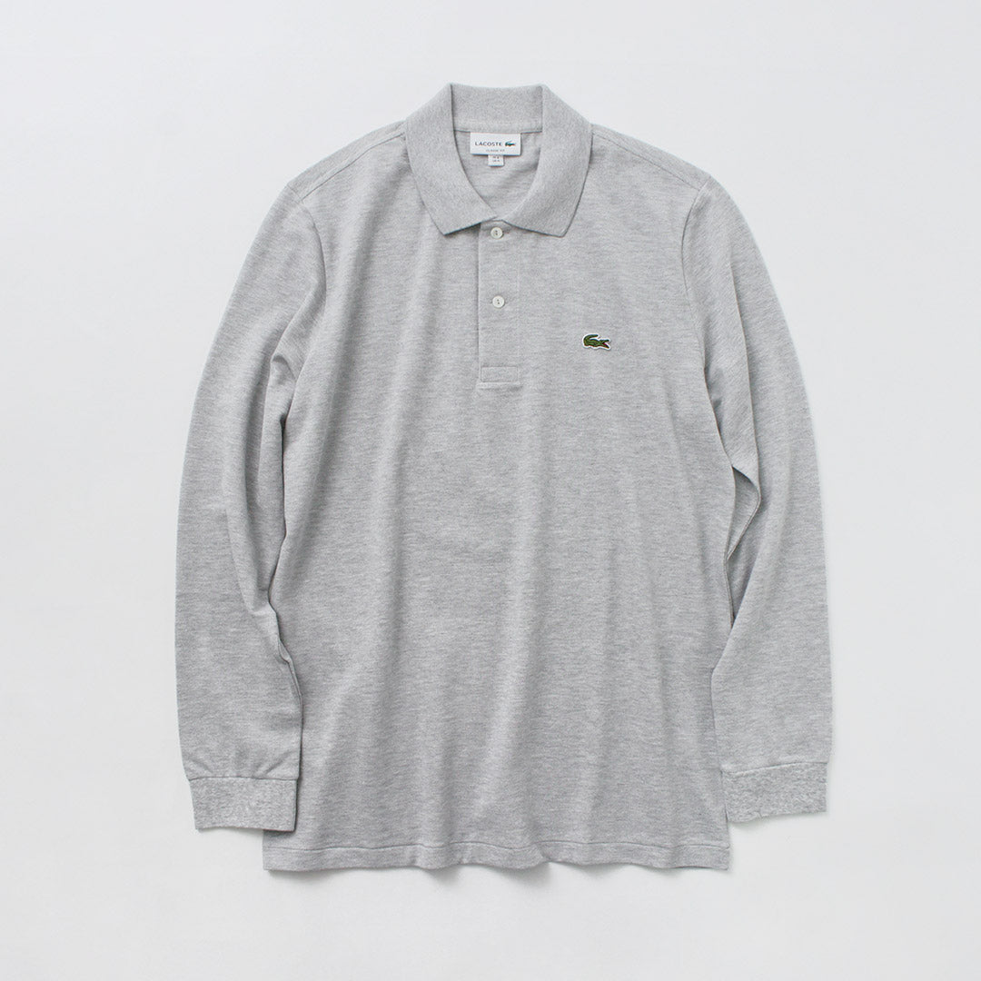 LACOSTE（ラコステ） ロングスリーブ ポロシャツ / 長袖 リブカラー メンズ 無地 日本製｜ROCOCO ONLINE STORE