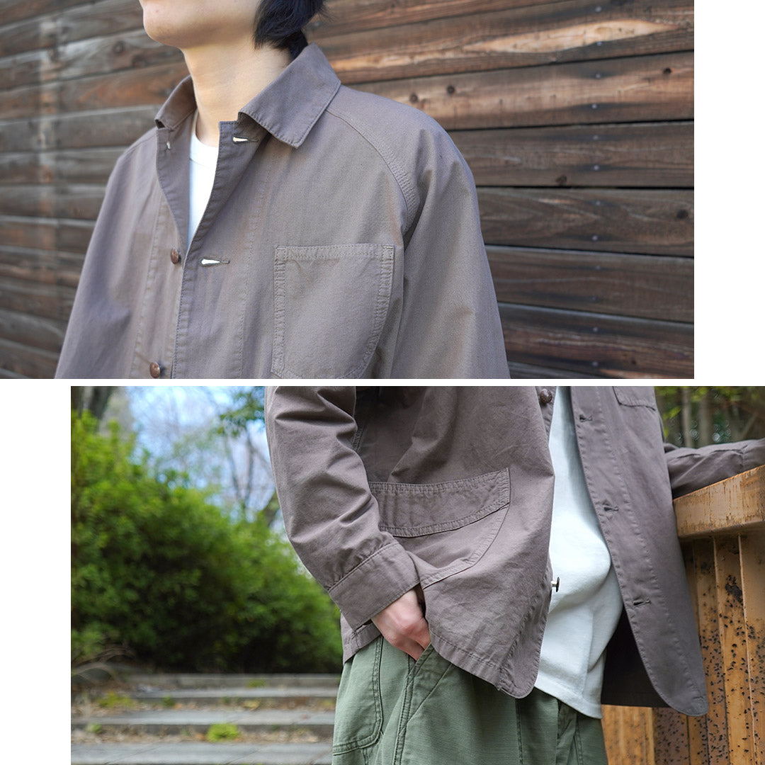 GOHEMP（ゴーヘンプ） 別注 ベンダー カバーオールジャケット / メンズ ヘンプ コットン 吸湿 速乾 シャツ 羽織り