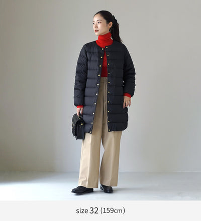 TRADITIONAL WEATHERWEAR（トラディショナル ウェザーウェア） アークリー パッカブル ロングダウンジャケット / レディース アウター ロング ノーカラー ARKLEY LONG DOWN