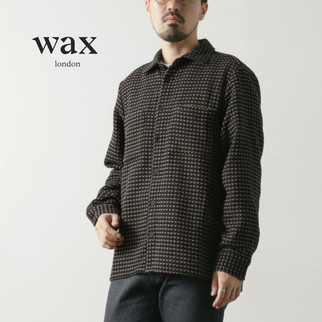 WAX LONDON（ワックスロンドン） ホワイティング オーバーシャツ / メンズ ジャケット シャツ ライトアウター  WHITING OVER SHIRT