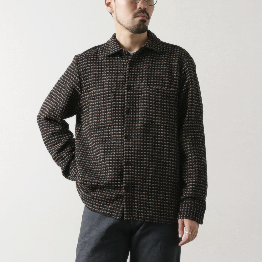 WAX LONDON（ワックスロンドン） ホワイティング オーバーシャツ / メンズ ジャケット シャツ ライトアウター  WHITING OVER SHIRT