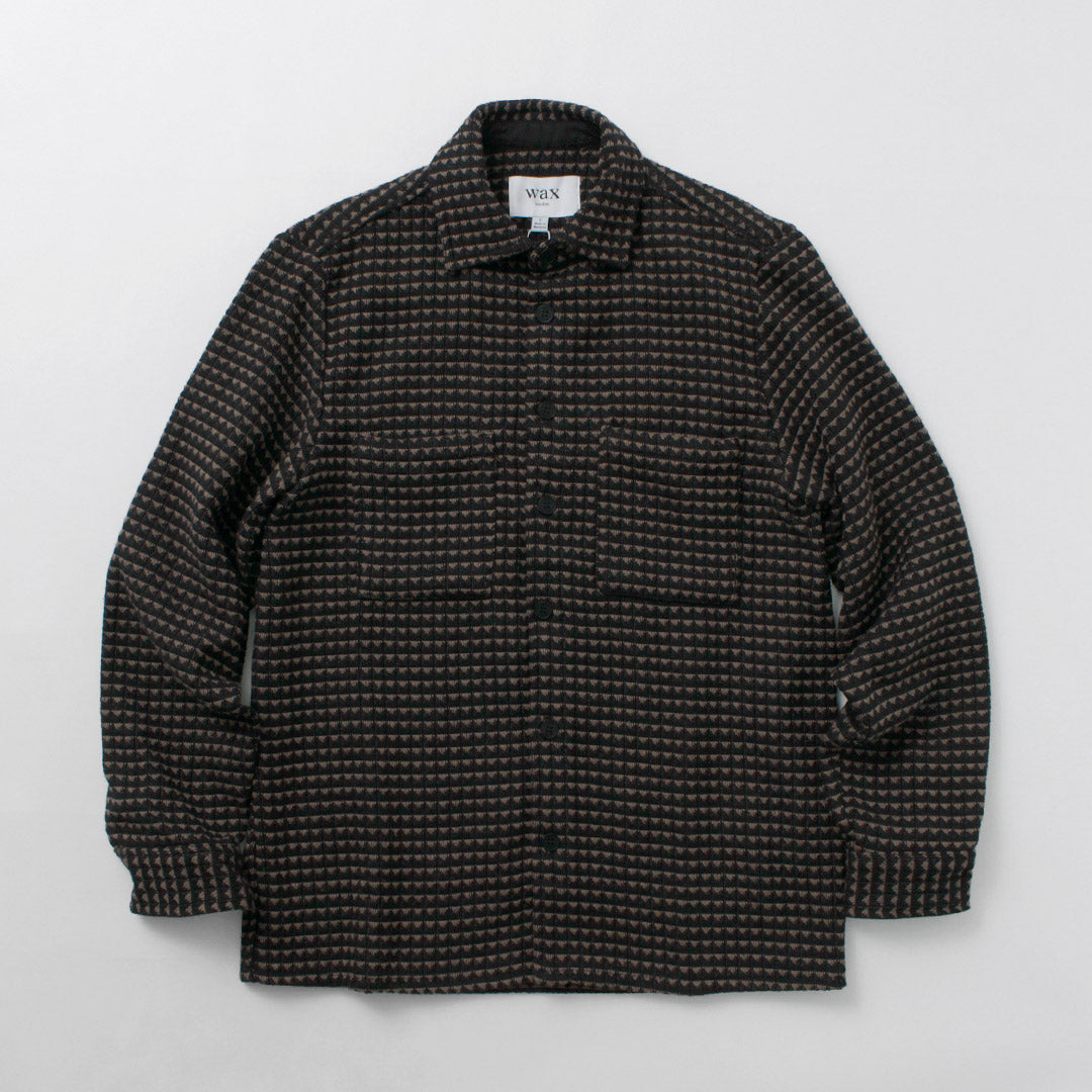 WAX LONDON（ワックスロンドン） ホワイティング オーバーシャツ / メンズ ジャケット シャツ ライトアウター  WHITING OVER SHIRT