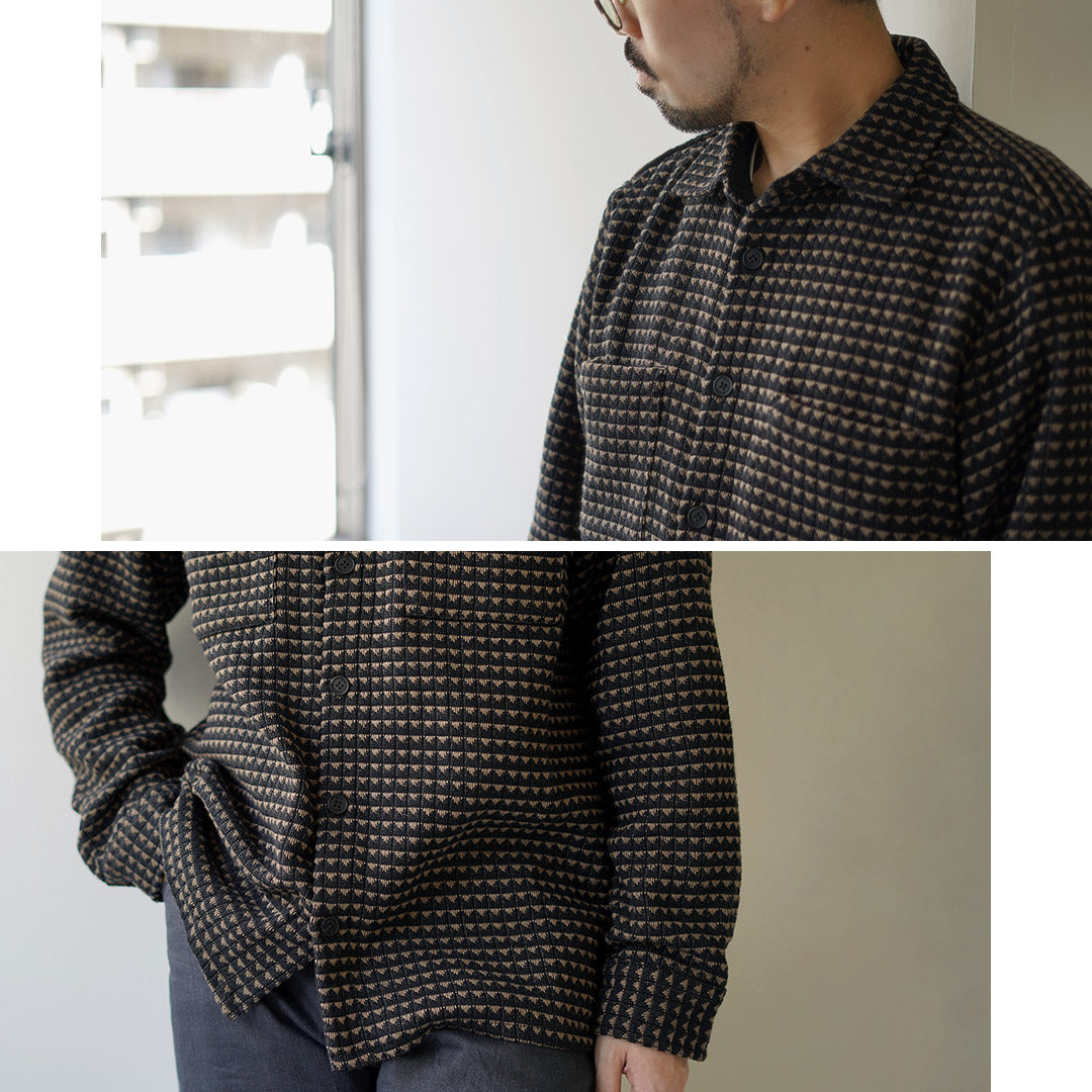 WAX LONDON（ワックスロンドン） ホワイティング オーバーシャツ / メンズ ジャケット シャツ ライトアウター  WHITING OVER SHIRT