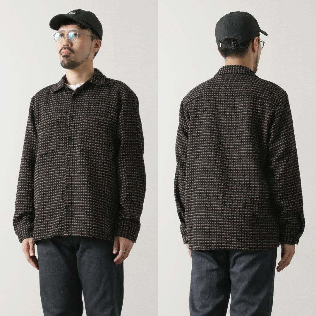 WAX LONDON（ワックスロンドン） ホワイティング オーバーシャツ / メンズ ジャケット シャツ ライトアウター  WHITING OVER SHIRT