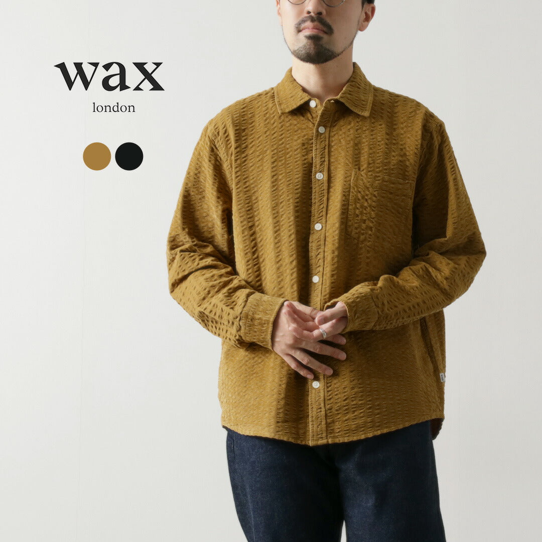 WAX LONDON（ワックスロンドン） シェリーシャツ シアサッカー コード / メンズ トップス コーデュロイ 綿100 SHELLY SHIRT SEERSUCKER COAD