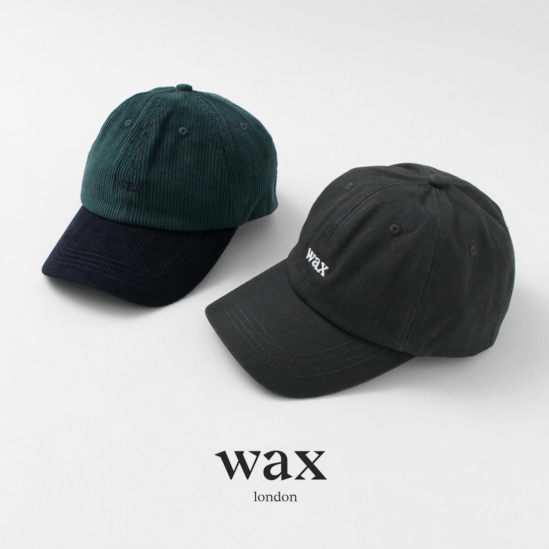 WAX LONDON（ワックスロンドン） スポーツキャップ / 帽子 ボールキャップ コーデュロイ コットン ロゴ メンズ Sports Cap