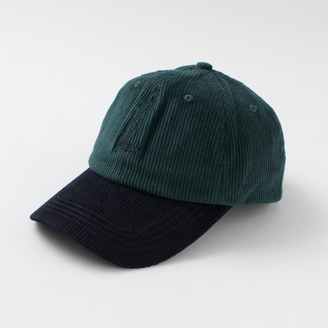 WAX LONDON（ワックスロンドン） スポーツキャップ / 帽子 ボールキャップ コーデュロイ コットン ロゴ メンズ Sports Cap