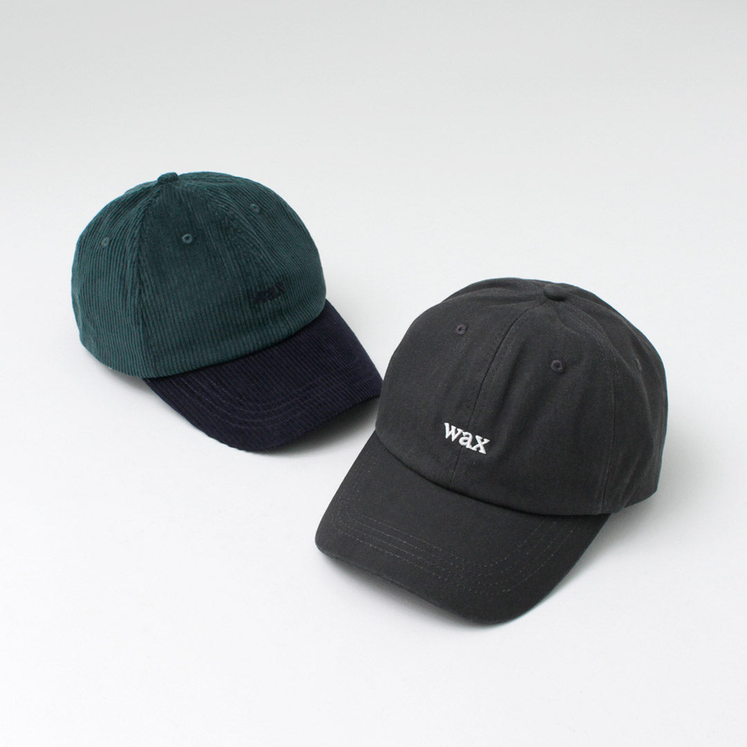 WAX LONDON（ワックスロンドン） スポーツキャップ / 帽子 ボールキャップ コーデュロイ コットン ロゴ メンズ Sports Cap