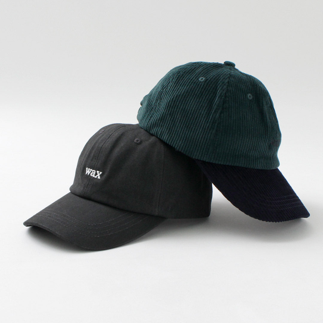 WAX LONDON（ワックスロンドン） スポーツキャップ / 帽子 ボールキャップ コーデュロイ コットン ロゴ メンズ Sports Cap