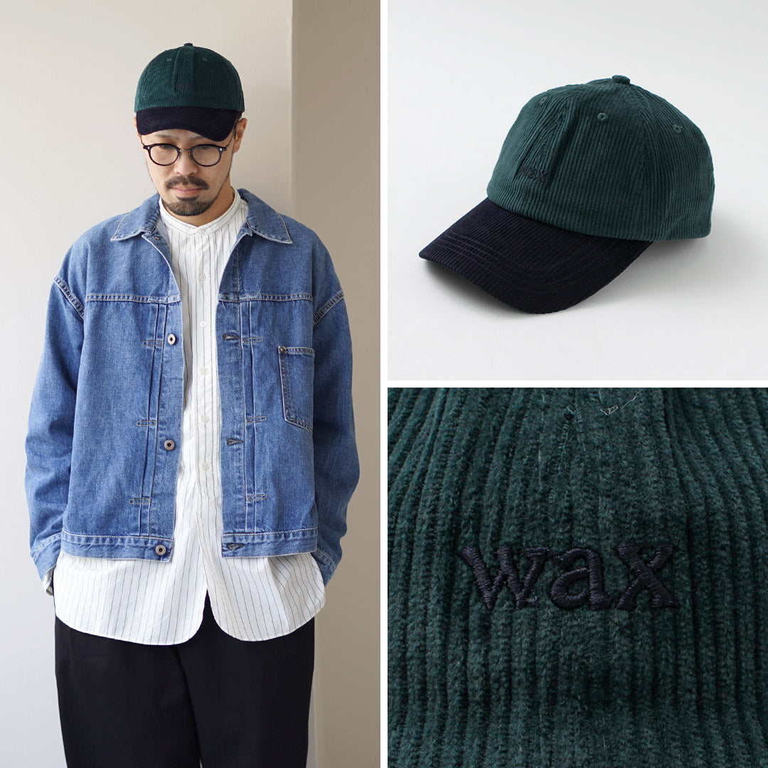 WAX LONDON（ワックスロンドン） スポーツキャップ / 帽子 ボールキャップ コーデュロイ コットン ロゴ メンズ Sports Cap