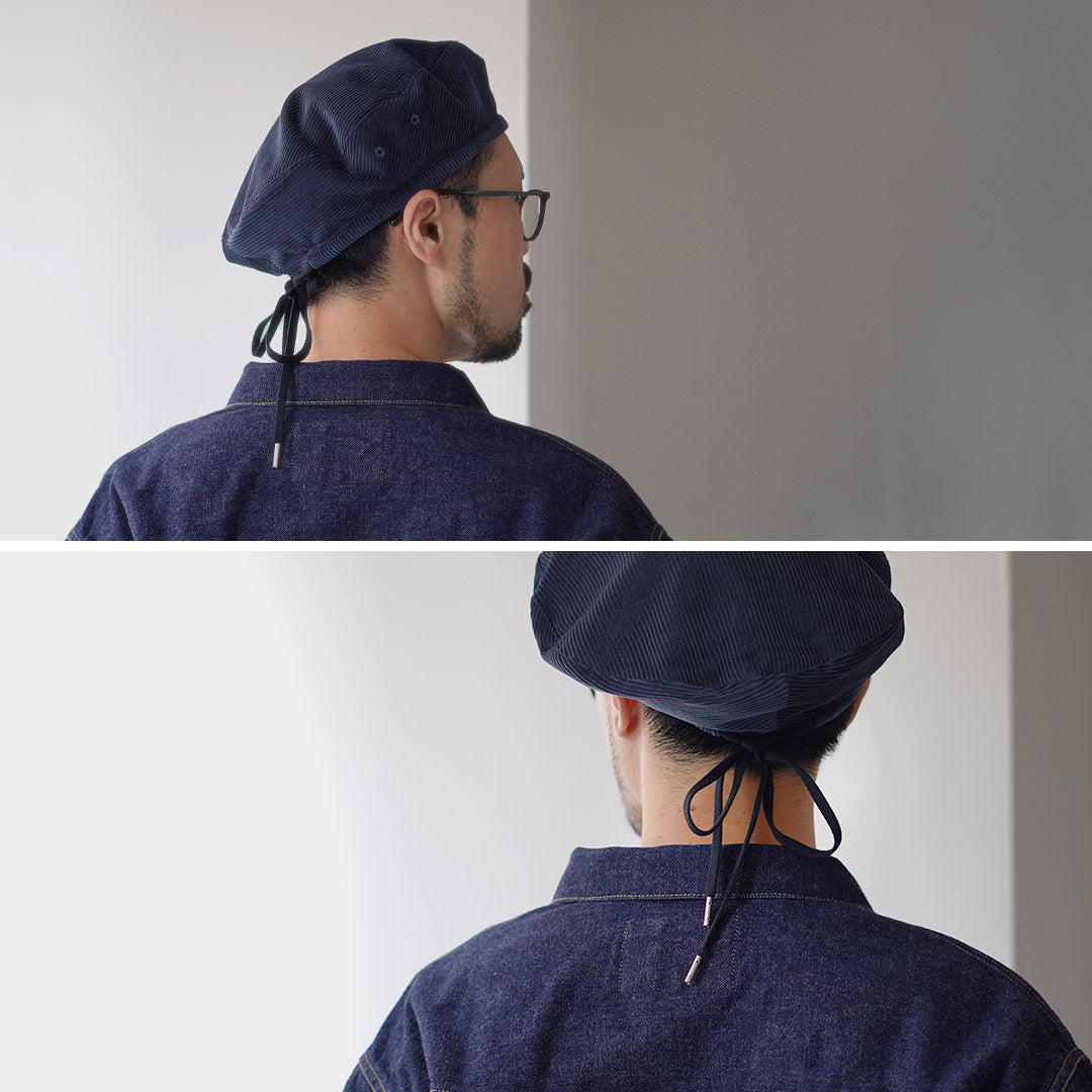 HICOSAKA（ヒコサカ） コーデュロイ ベレー / メンズ レディース 帽子 コットン 日本製 サイズ調整可 Corduroy Beret