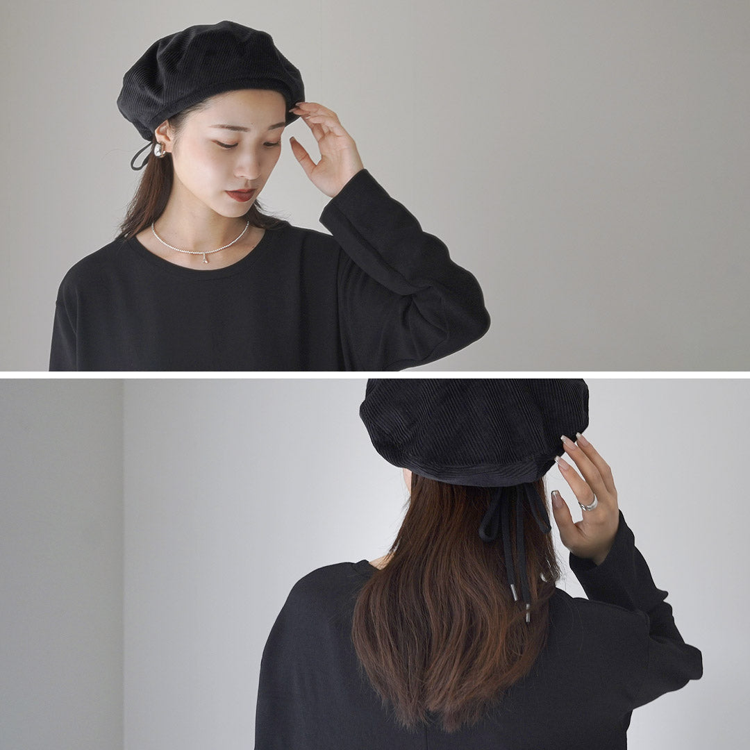 HICOSAKA（ヒコサカ） コーデュロイ ベレー / メンズ レディース 帽子 コットン 日本製 サイズ調整可 Corduroy Beret