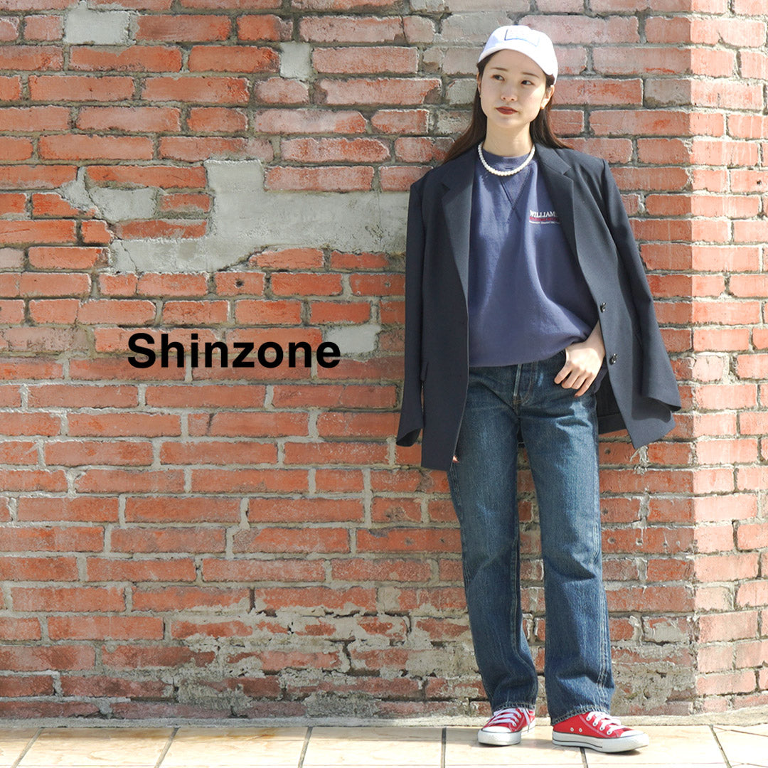 SHINZONE（シンゾーン） オーディナリー ジーンズ ブルー / レディース デニム パンツ 日本製 綿100％ コットン ストレート ロング 23SMSPA06