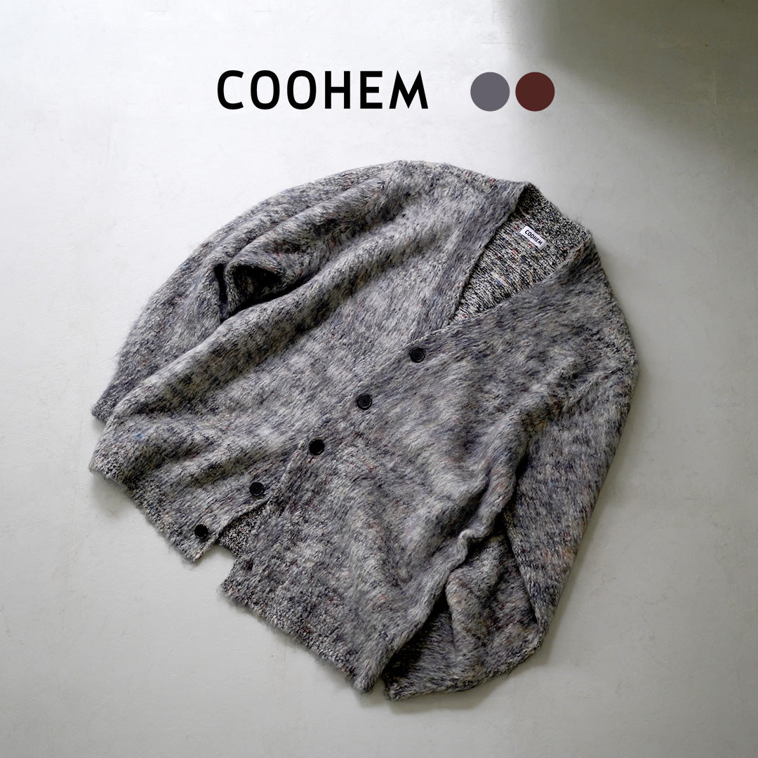 COOHEM（コーヘン） 交編 シャギードッグ カーディガン